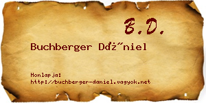 Buchberger Dániel névjegykártya